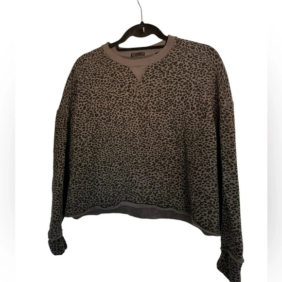 ATM ANTHONY THOMAS MELILLO French Terry Leopard Sweatshirt Size S - Picture 9 of 10